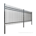 Panneaux de clôture en acier à tube soudé noir